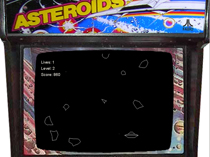 Screenshot of Asteroids Game port
